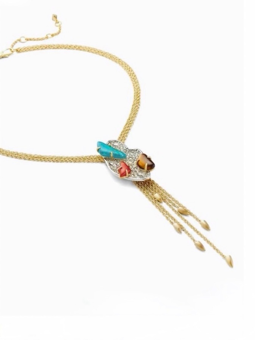 NEW Alexis Bittar Roxbury Cluster Necklace Lariat Bolo SB01 - Picture 9 of 10